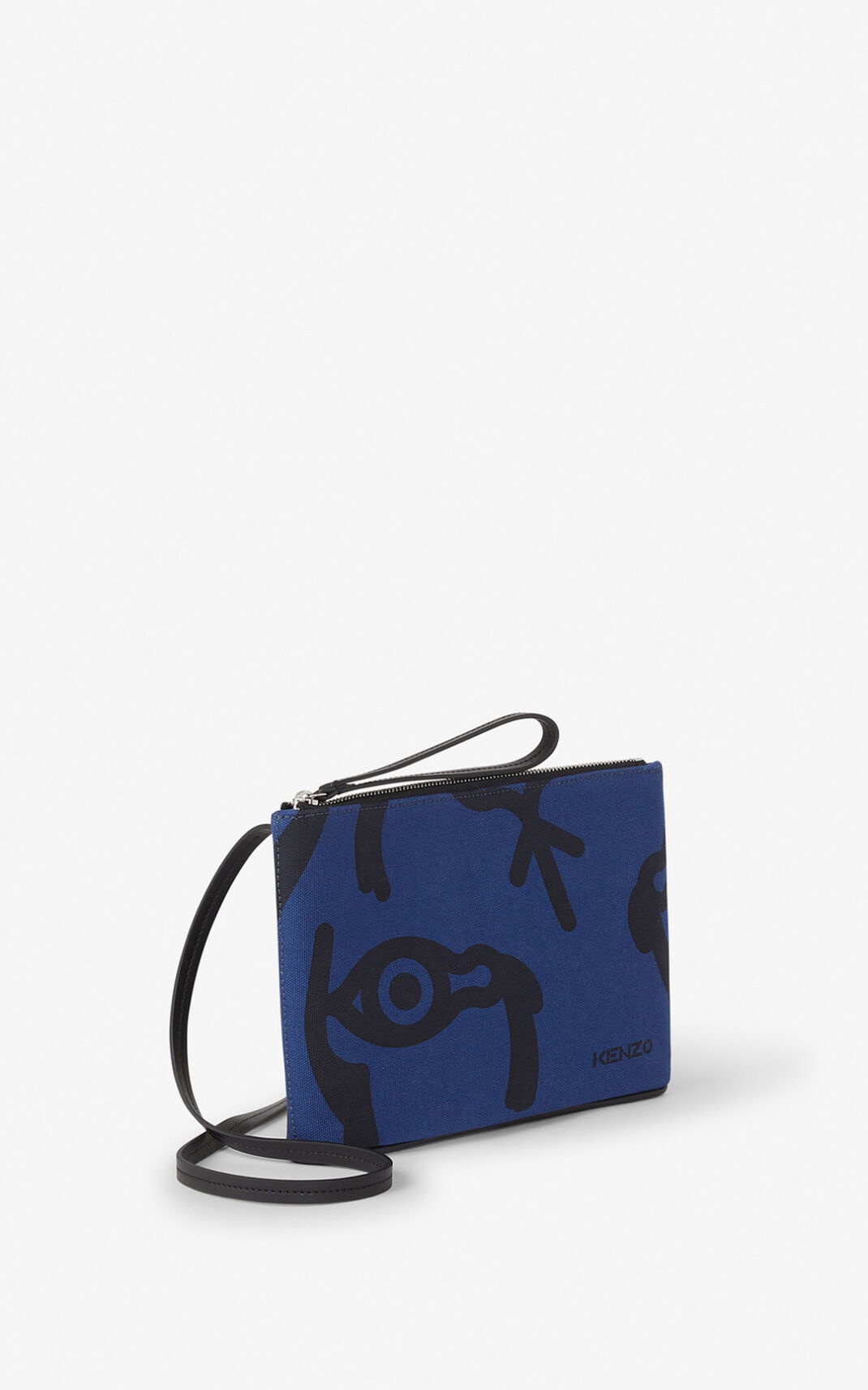 KENZO Arc canvas pouch and shoulder strap - 4