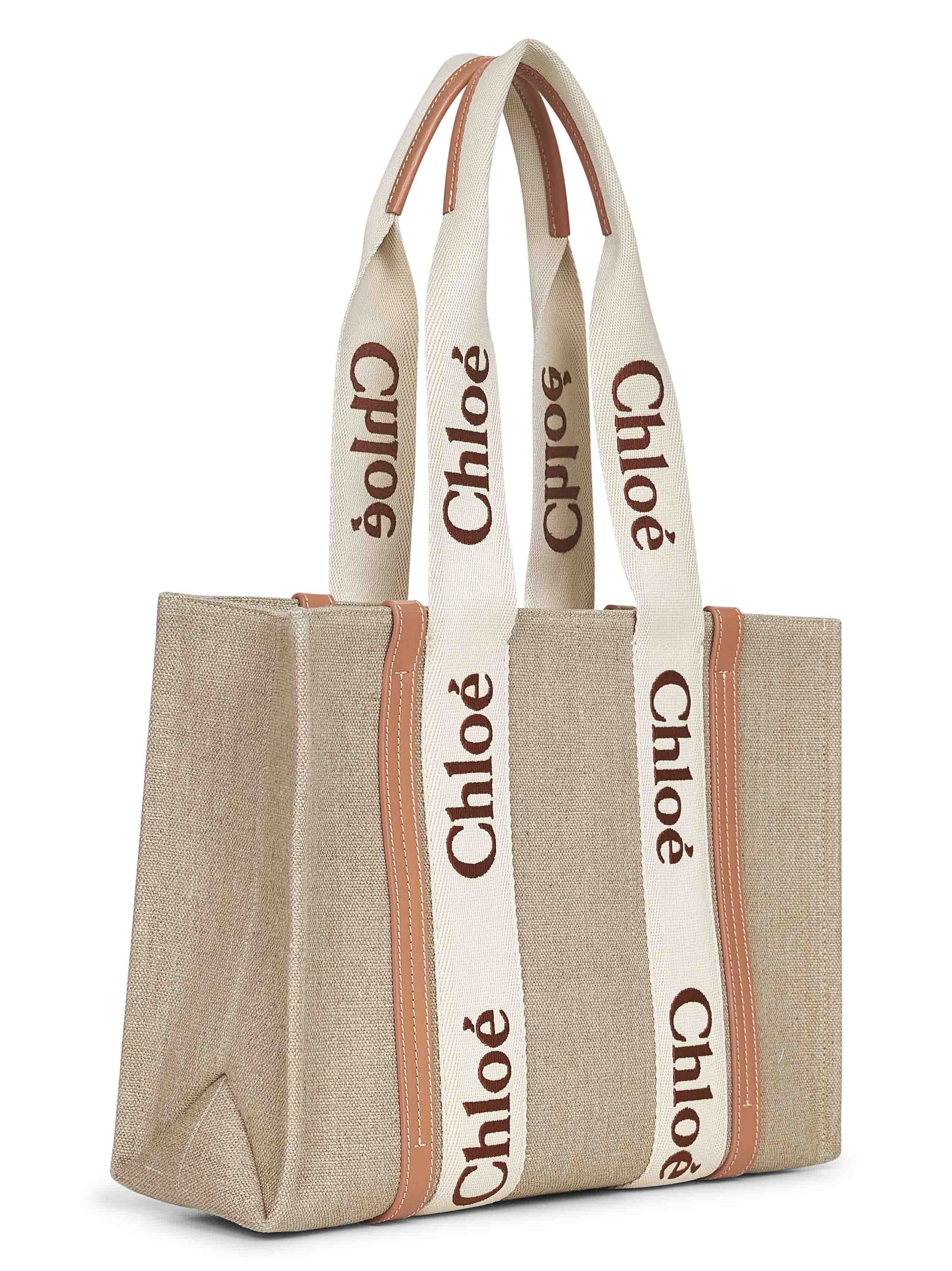 Beige Woody tote bag - 2