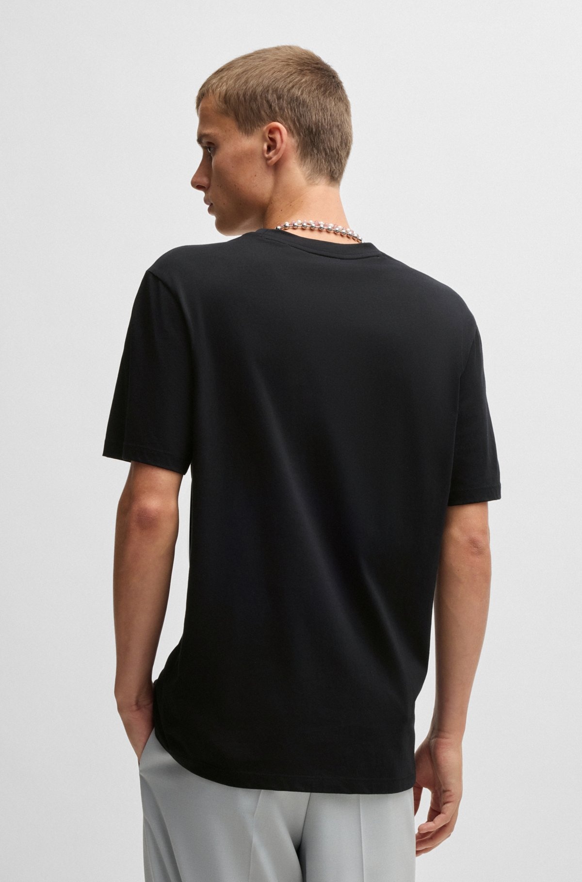 OVERSIZE-FIT T-SHIRT IN COTTON WITH ANIMAL GRAPHIC - 5