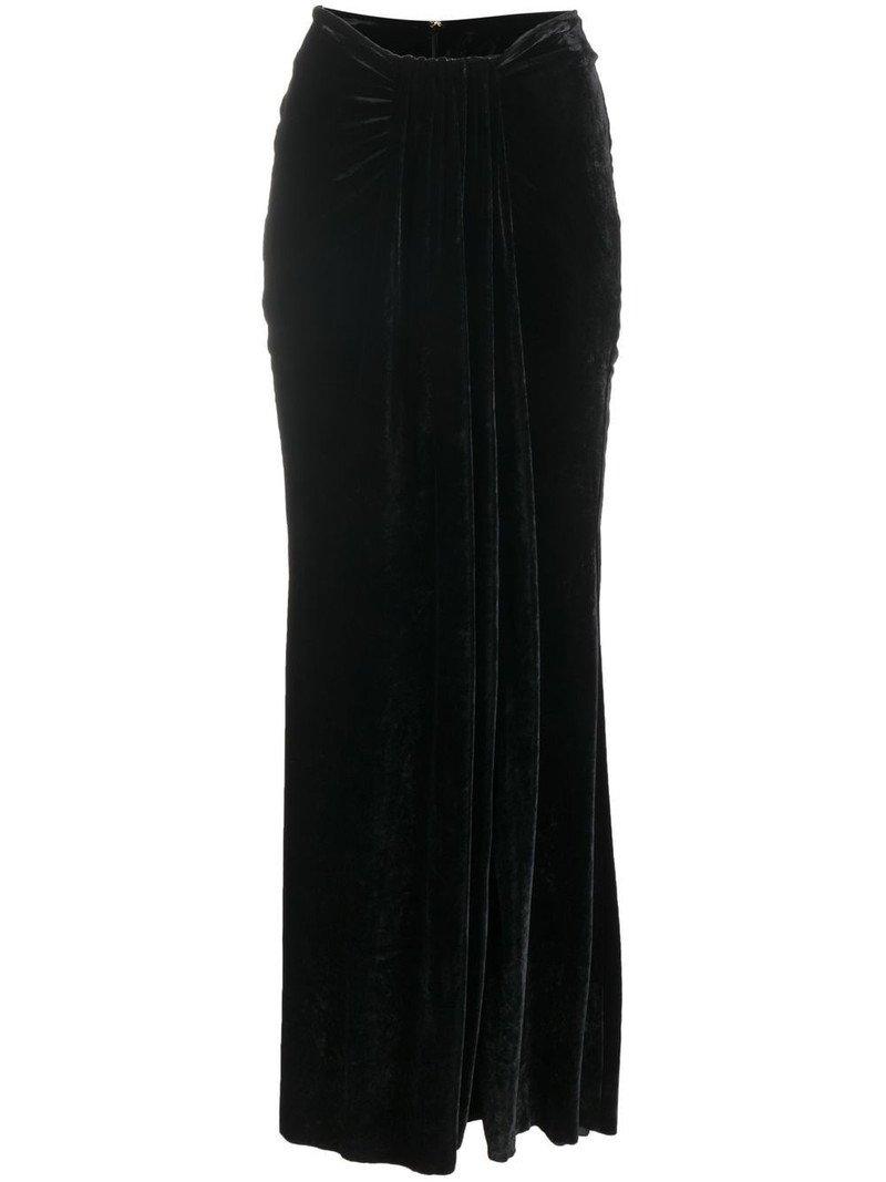 slit-detail ankle-length skirt 1