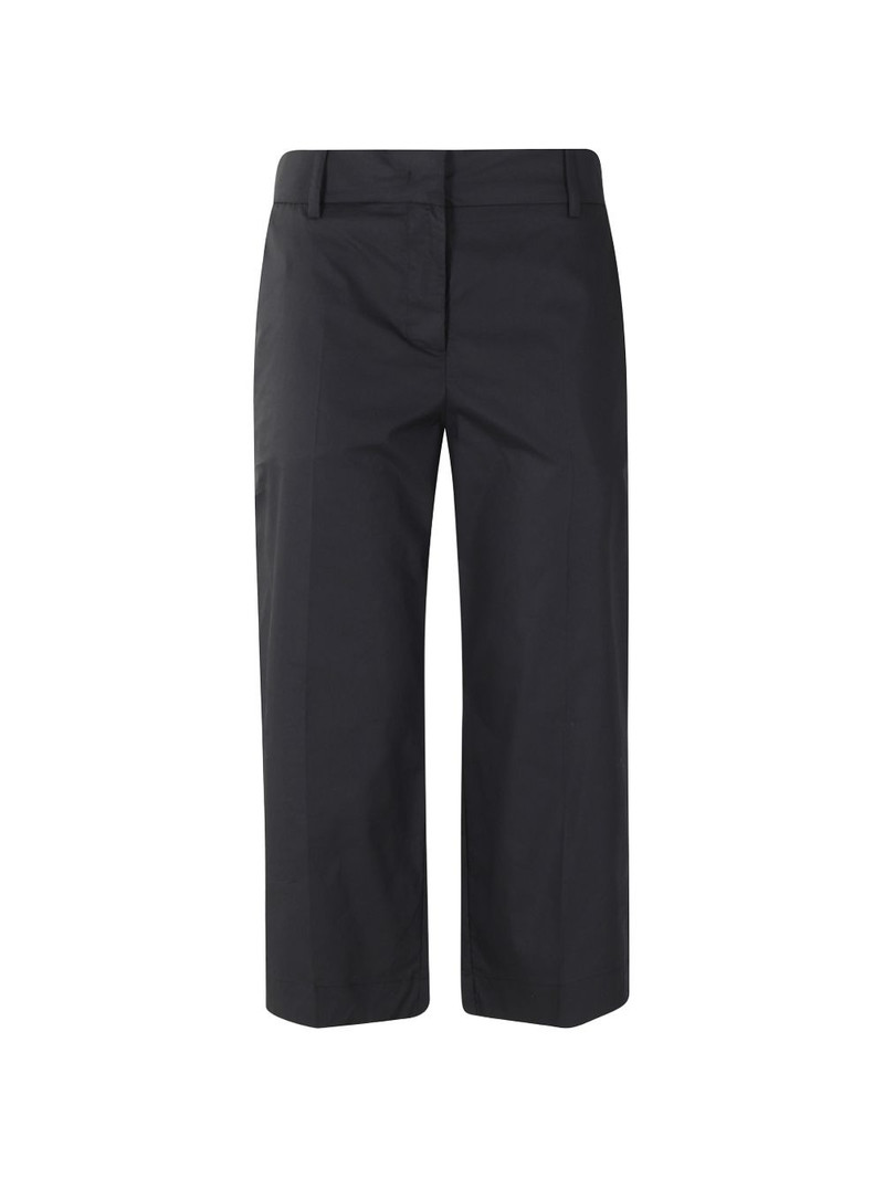 pressed-crease cropped trousers 1