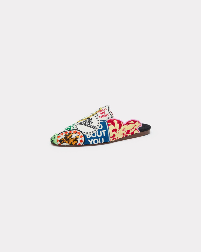 'KENZO-Luke' mules with patches 2