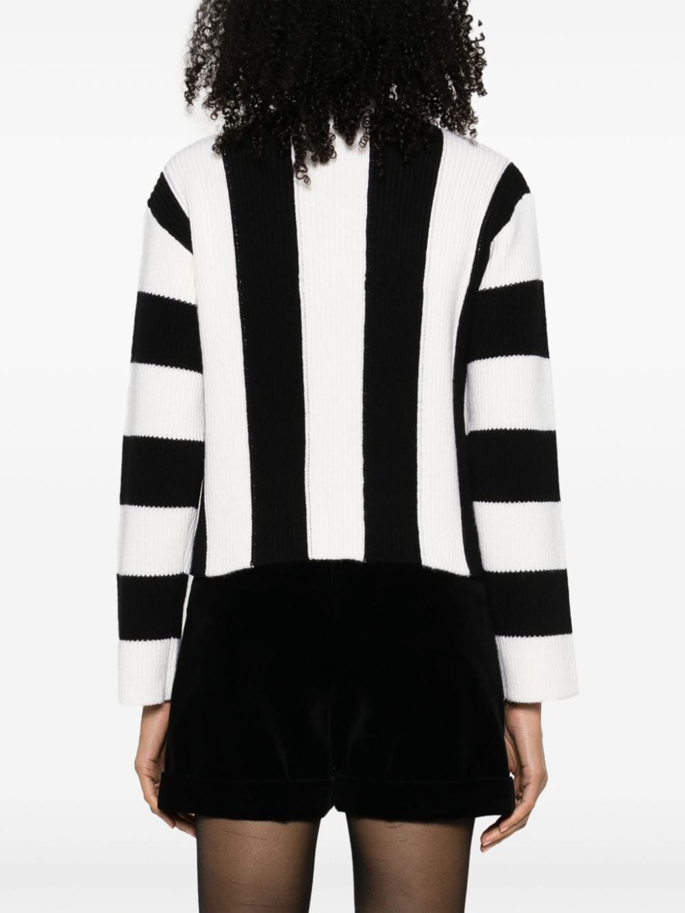 Valentino striped wool jumper - White