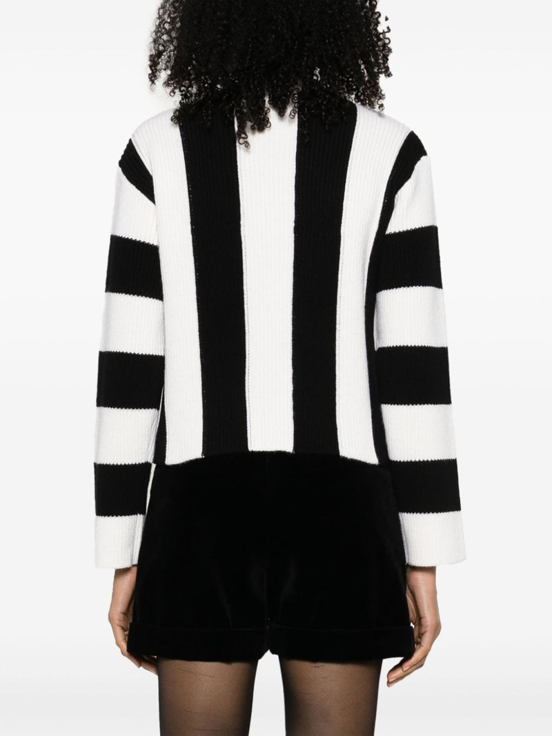 striped virgin wool jumper 4