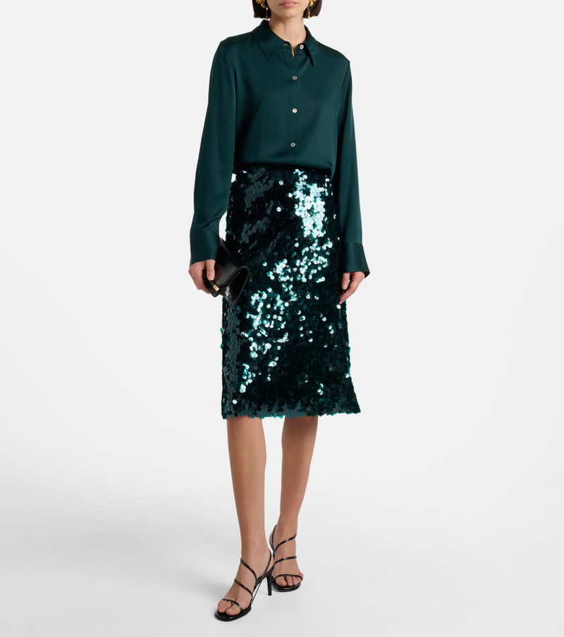 Vince Silk-blend satin shirt outlook