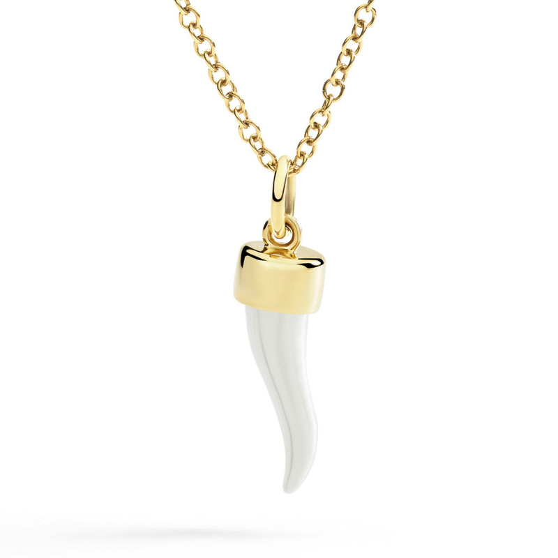 DoDo YELLOW GOLD & SILVER HORN CHARM outlook
