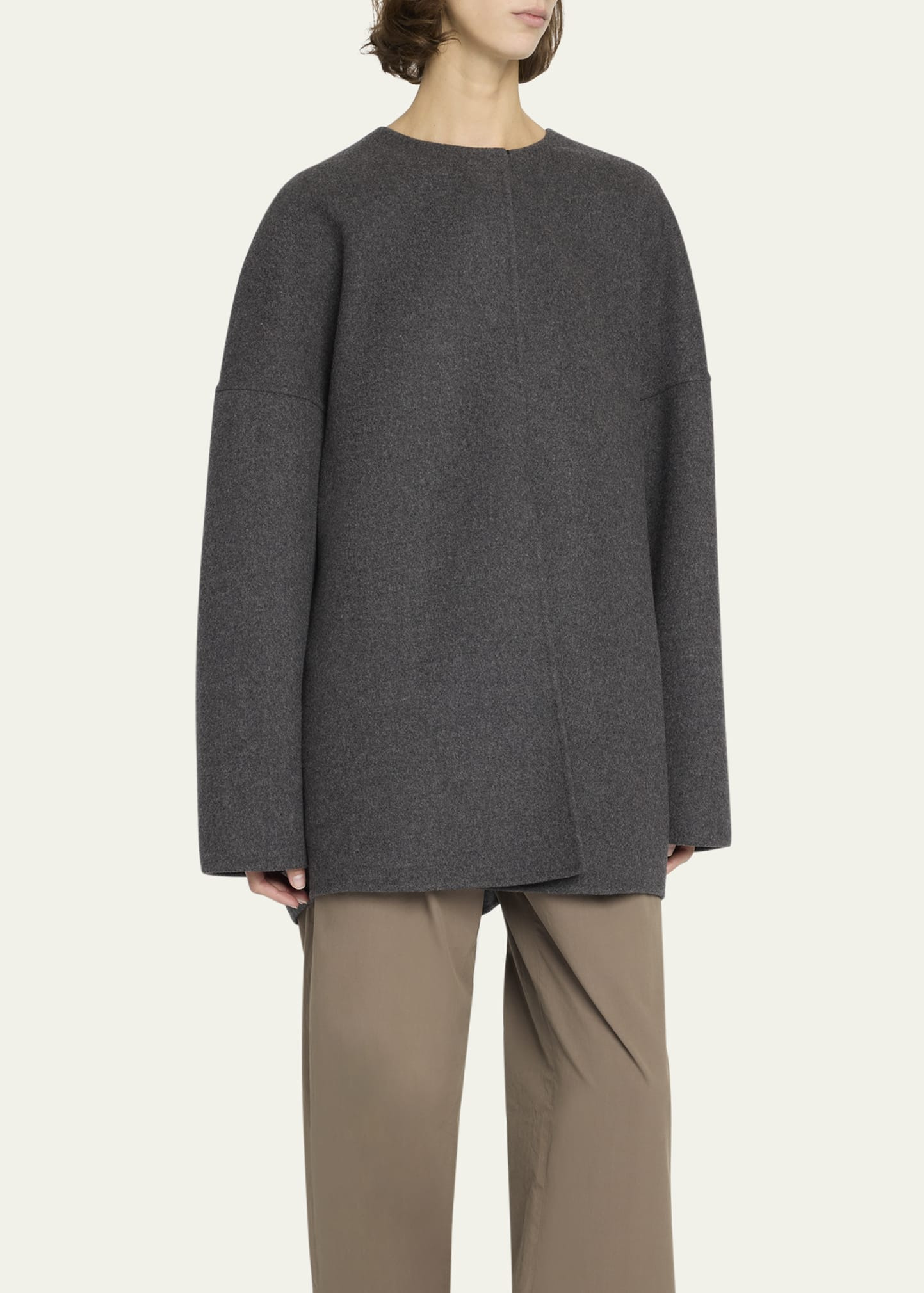 Elke Brushed Cashmere Single-Breasted Jacket - 4