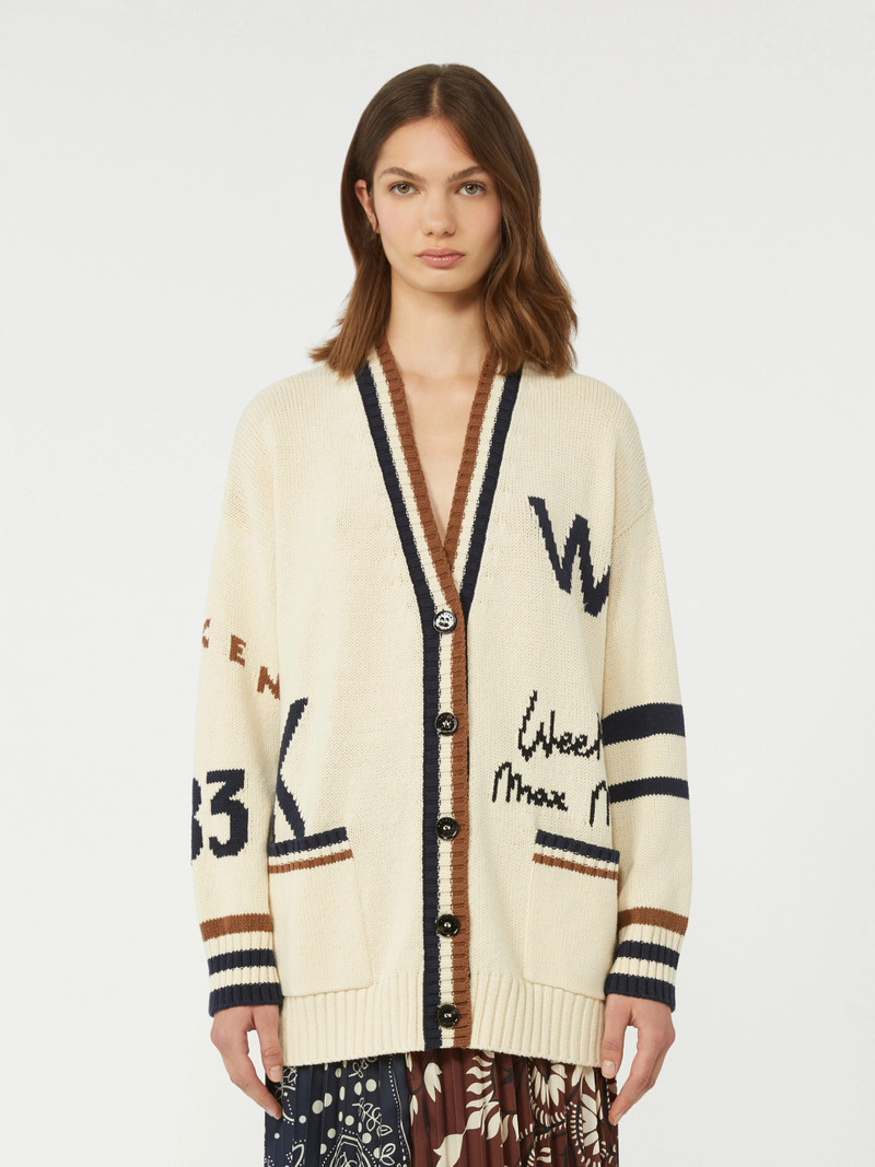 BLASONE Oversized cotton-blend cardigan - BLACK 3