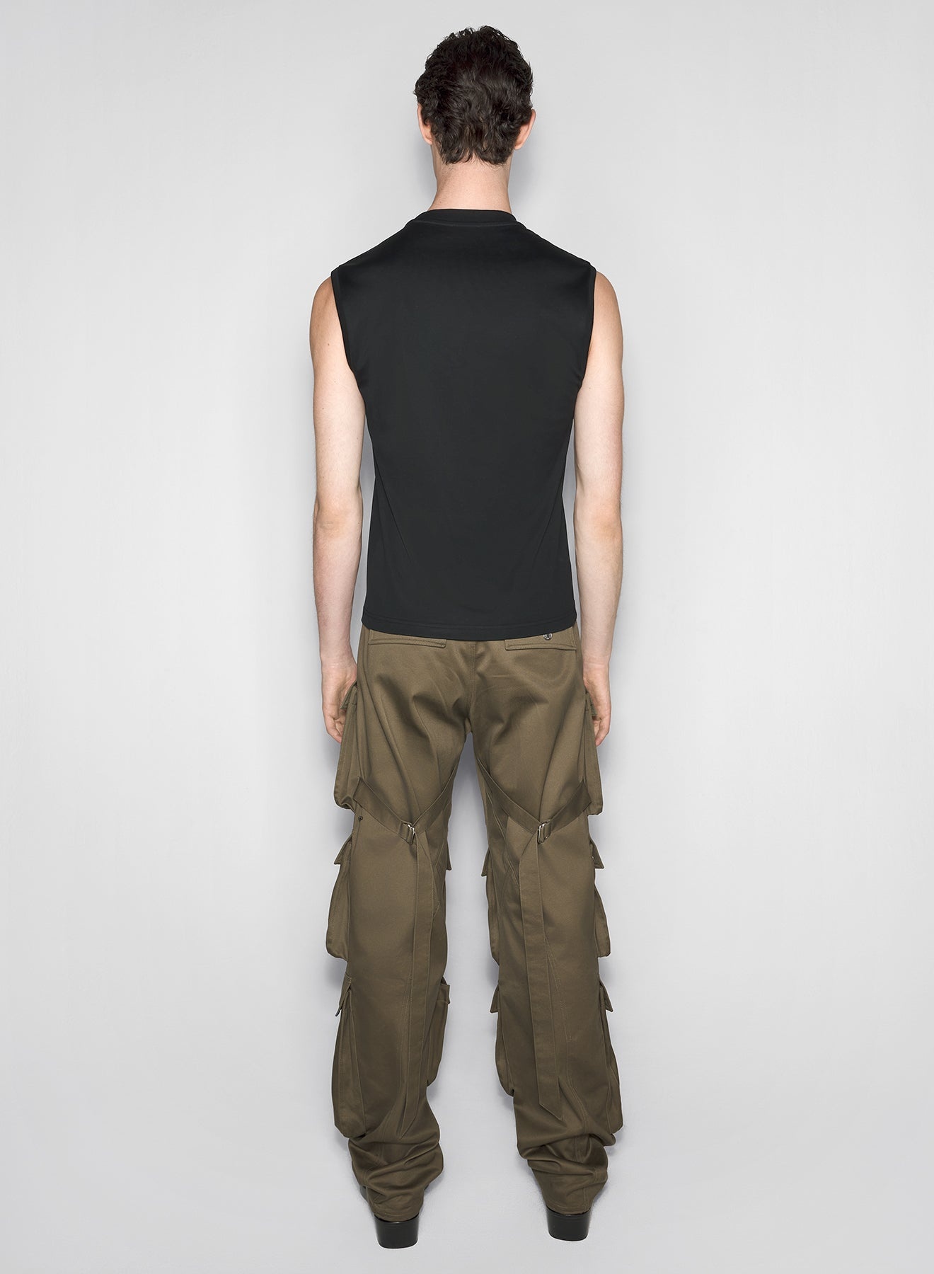 black signature sleeveless top - 4