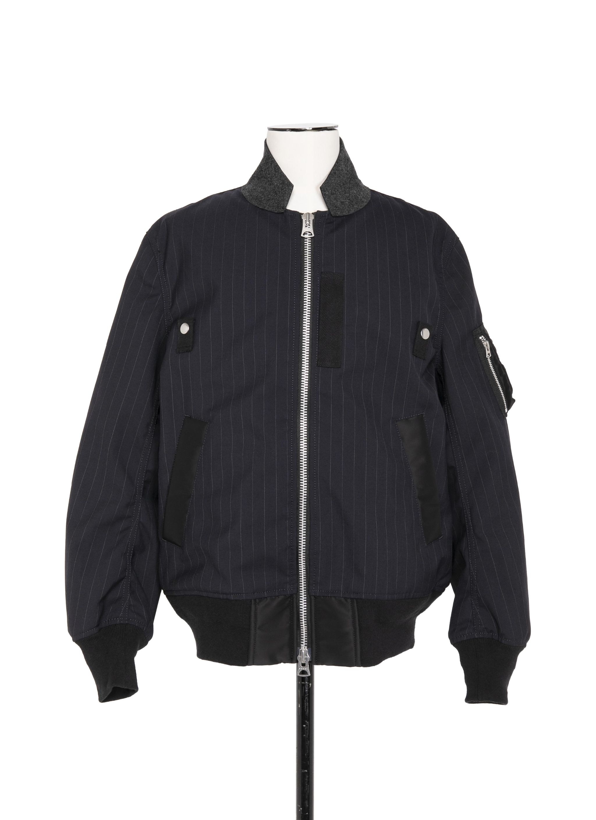 Chalk Stripe Blouson - 1