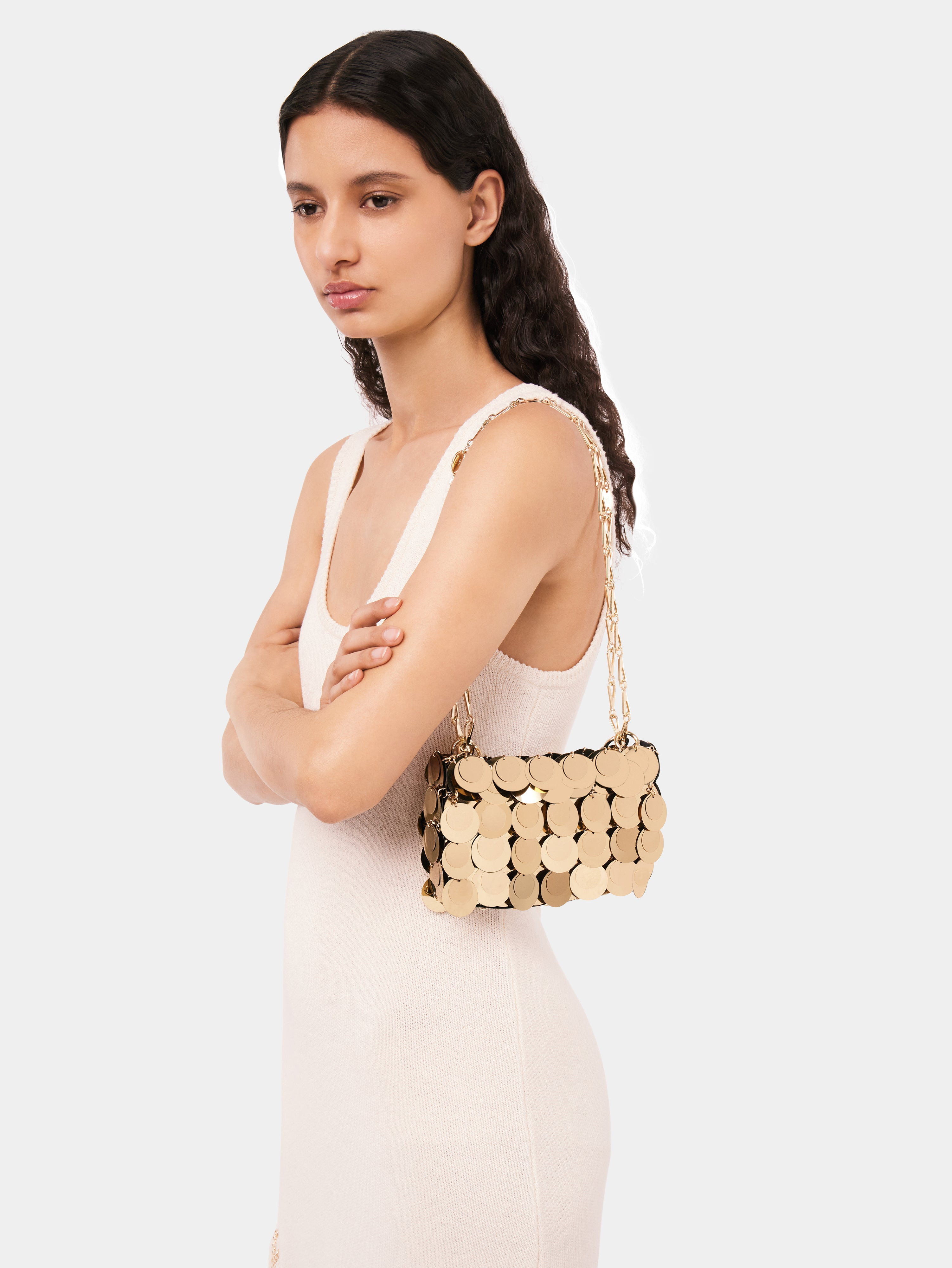 GOLD SPARKLE DISCS NANO BAG - 3