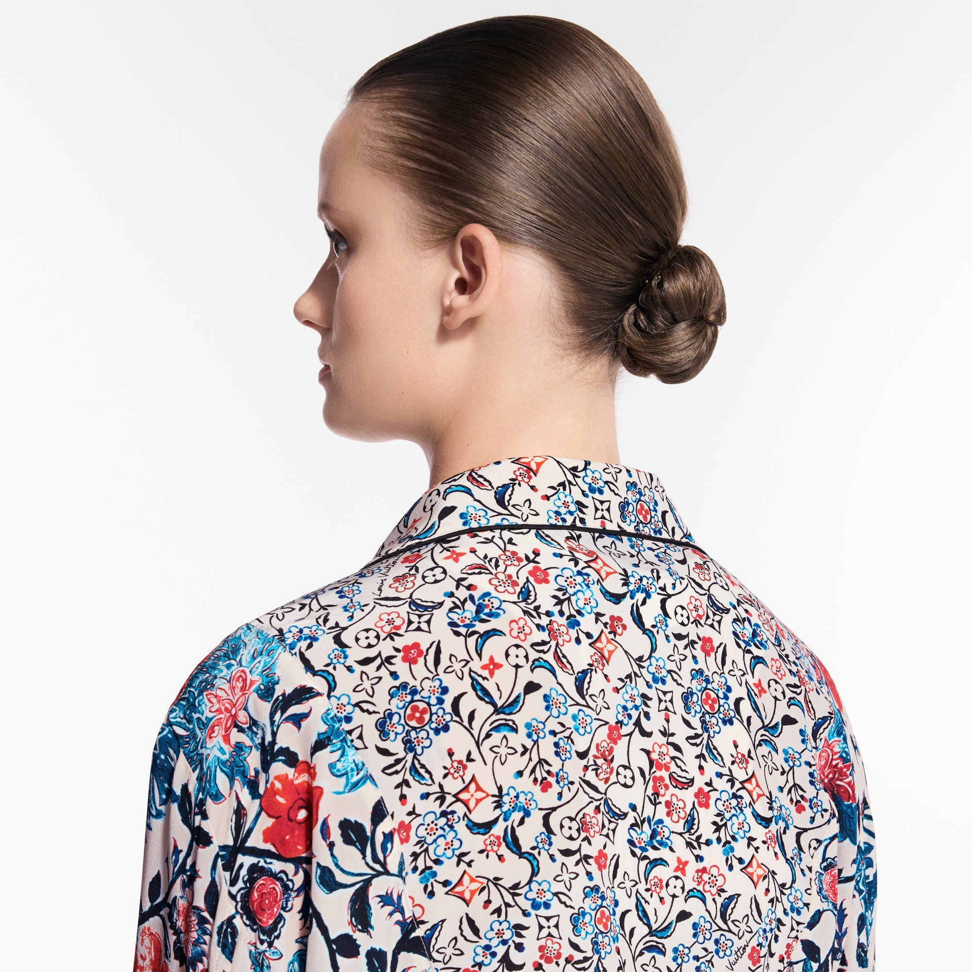 Floral Vine Pajama Shirt - 3