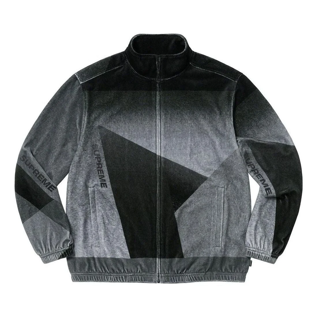 Supreme Geo Velour Track Jacket 'Black' SUP-SS23-146 - 1