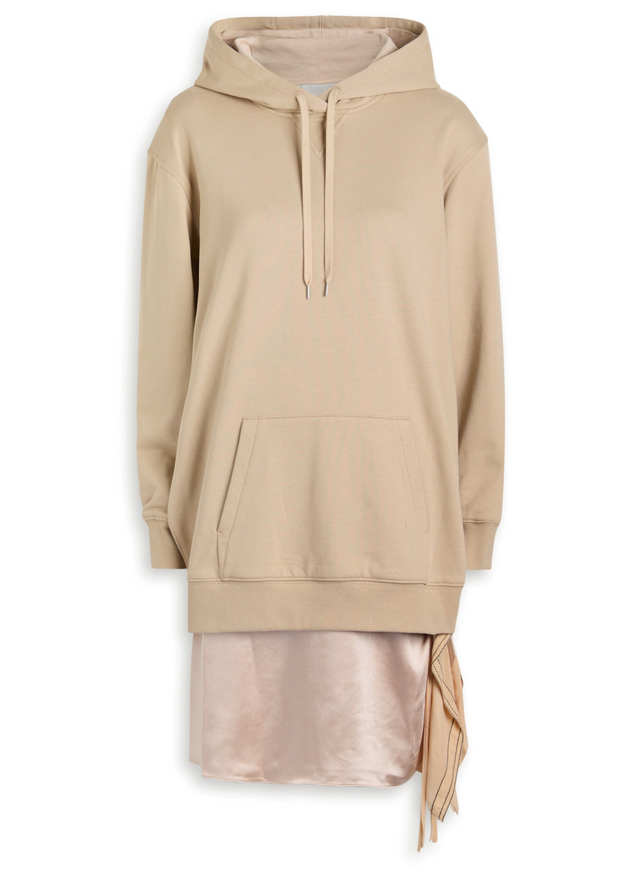 3.1 Phillip Lim Detachable-sweatshirt Cotton and Satin Mini Dress - 1