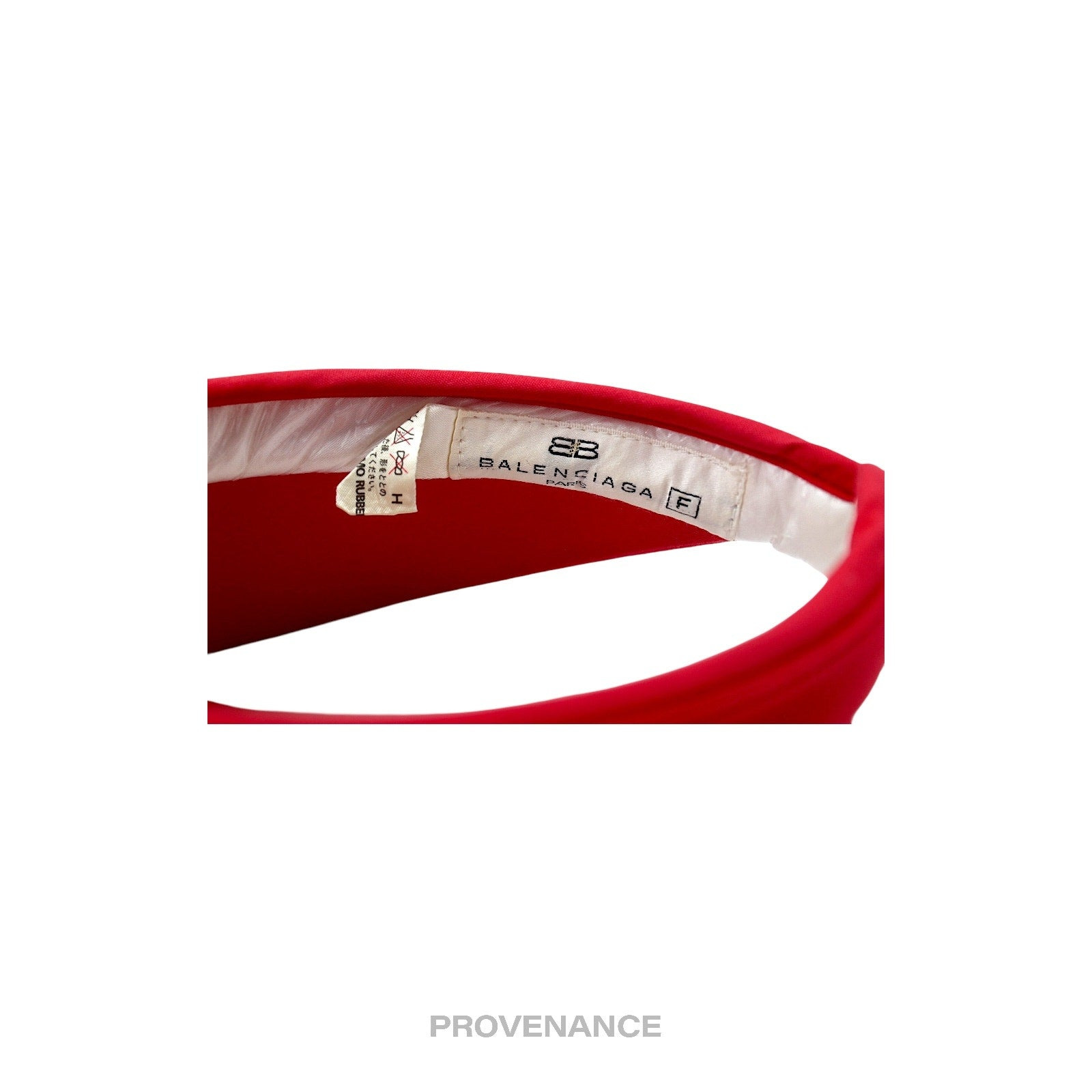 Balenciaga BB Logo Embroidered Visor - Red - 6