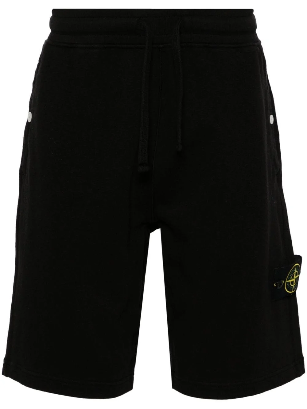 Compass-badge cotton track shorts - 1