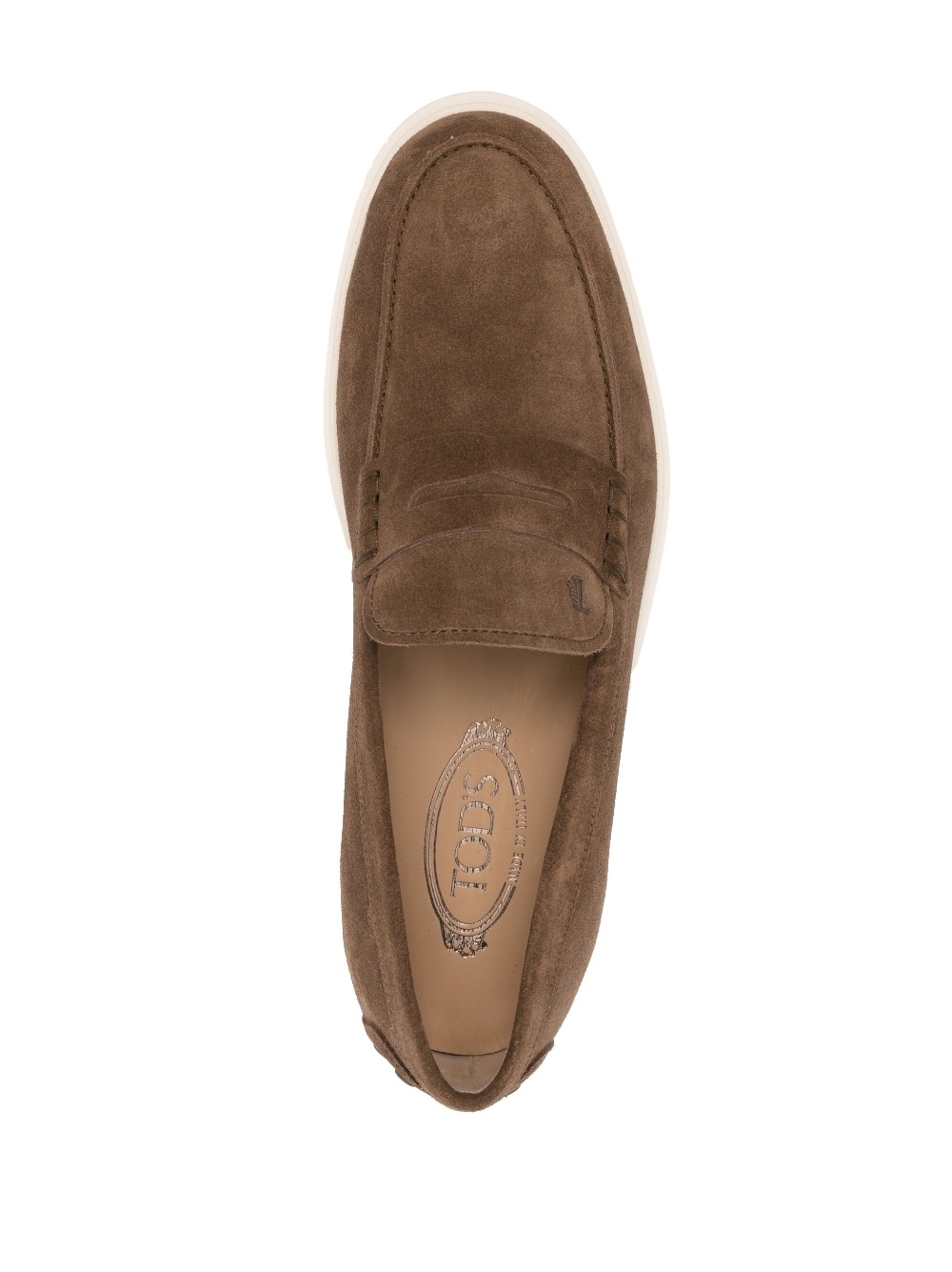 suede penny loafers - 4