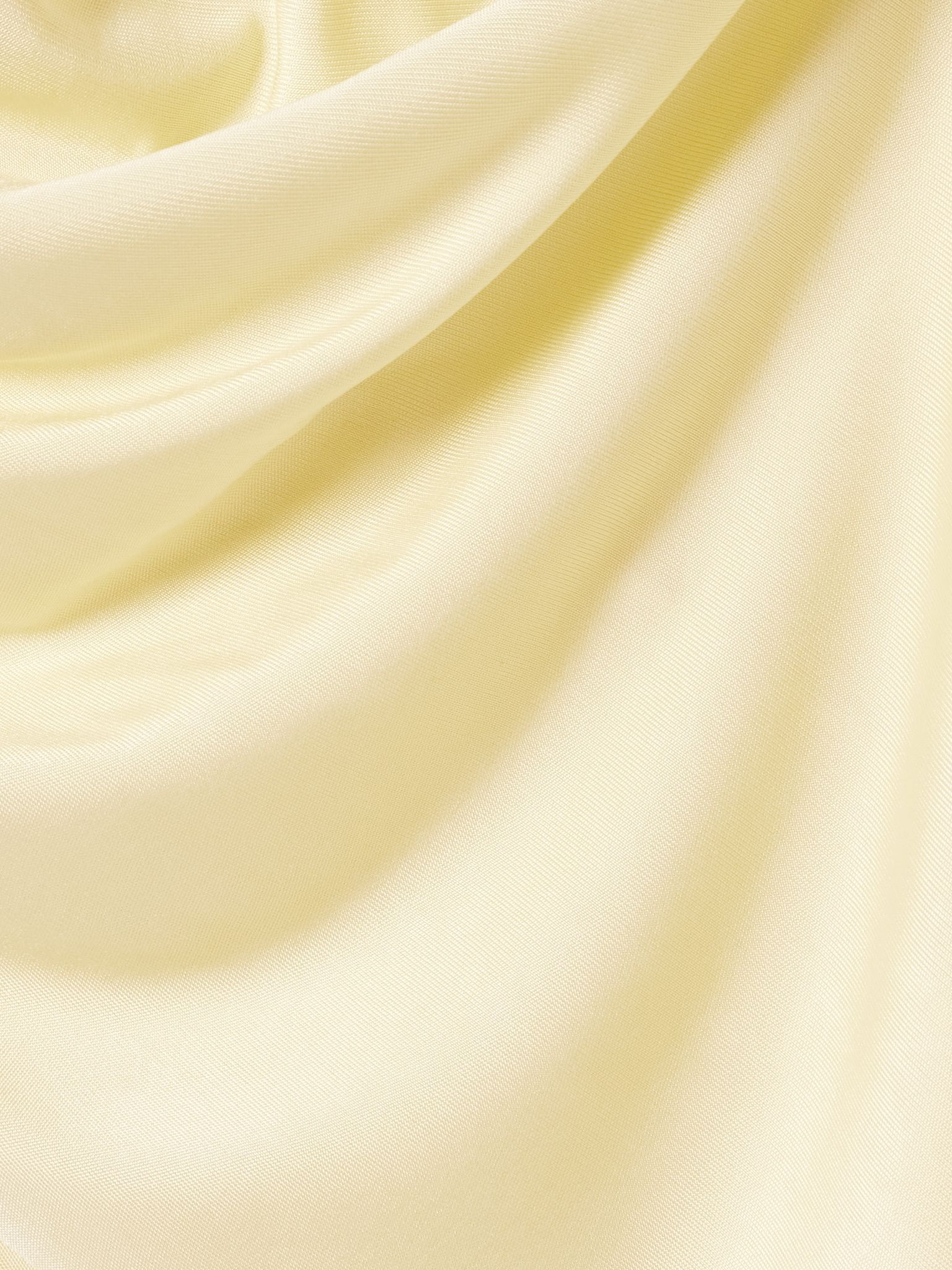 Pernille ruched satin-jersey maxi dress Yellow - 4