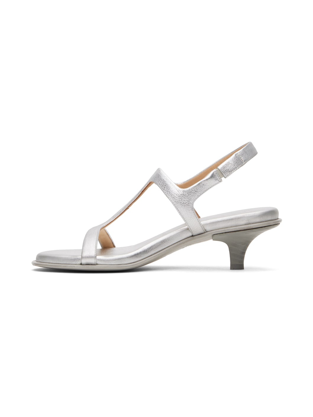 Silver Ciglio Heeled Sandals - 3