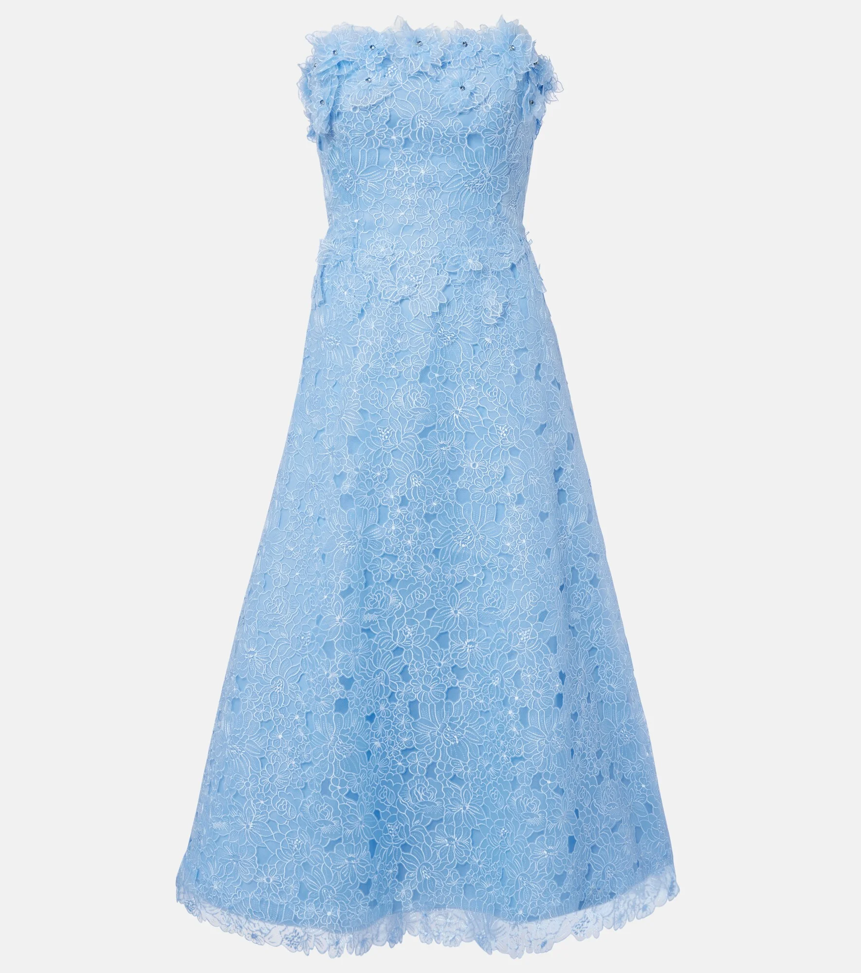 Anessa embroidered organza cocktail dress - 1