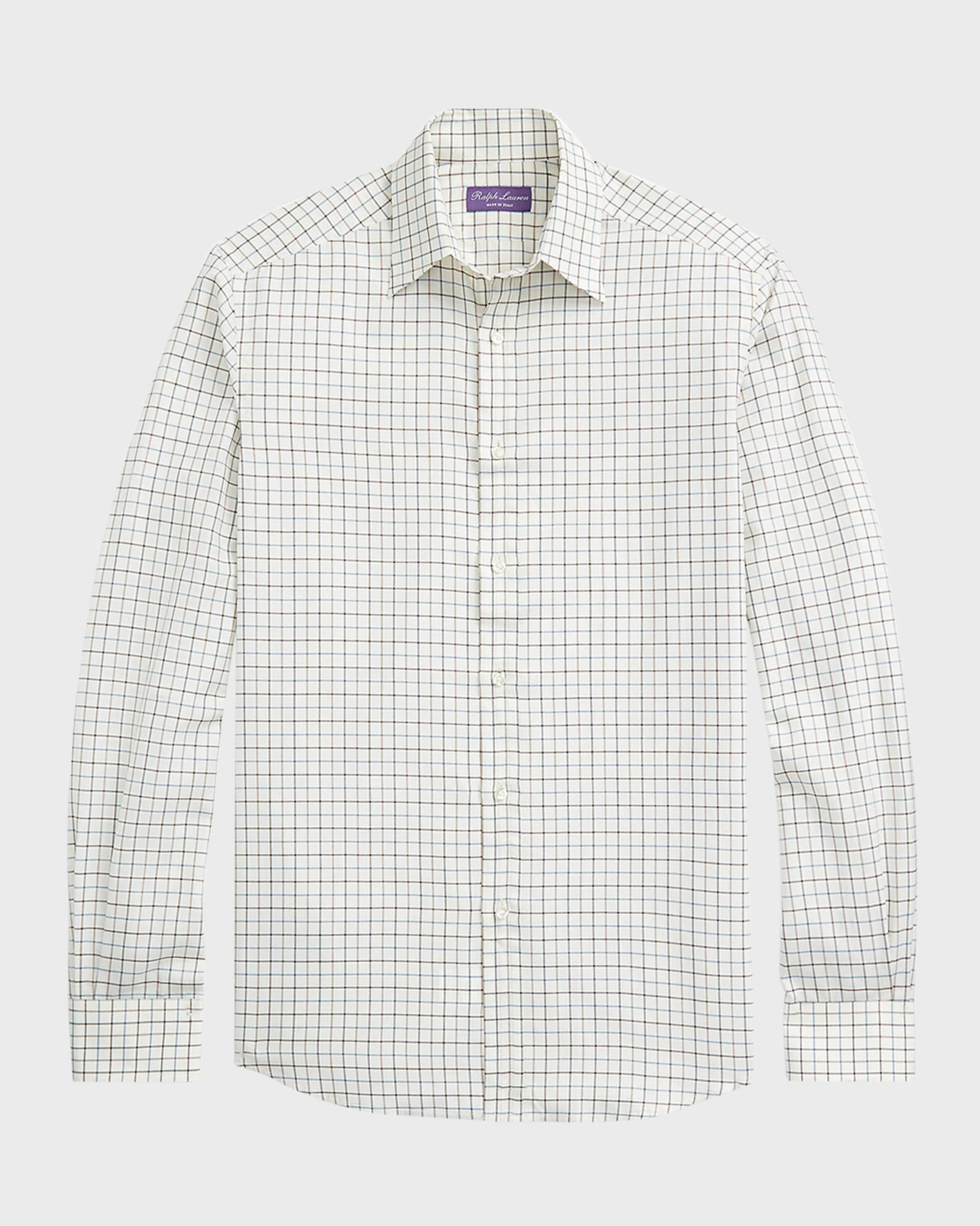 Men's Tattersall Twill Button-Down Shirt - 1