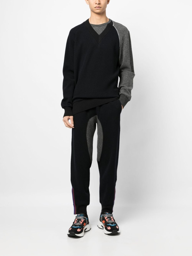 Kolor drawstring-waistband knitted trousers outlook