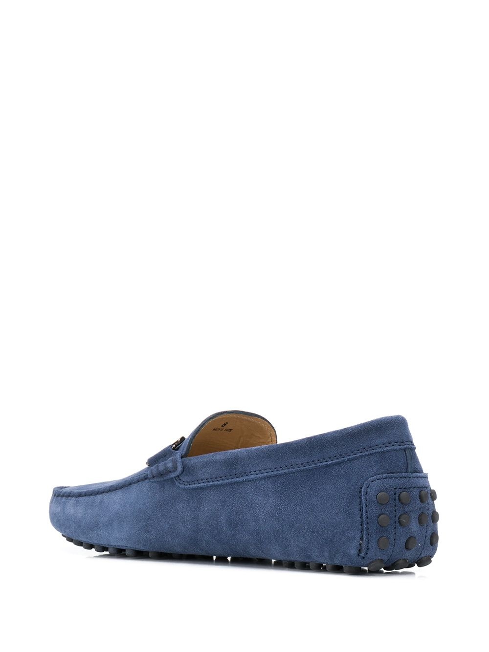 blue suede loafers - 3