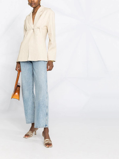 JACQUEMUS Sauge strap-fastening blazer outlook