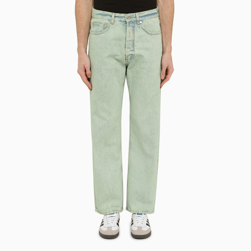 REGULAR MINT GREEN DENIM JEANS - 1