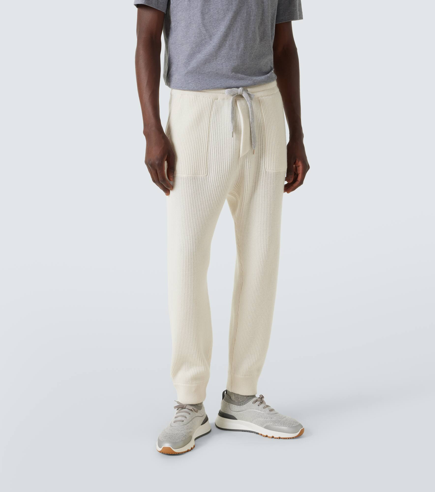 Cashmere-blend sweatpants - 3