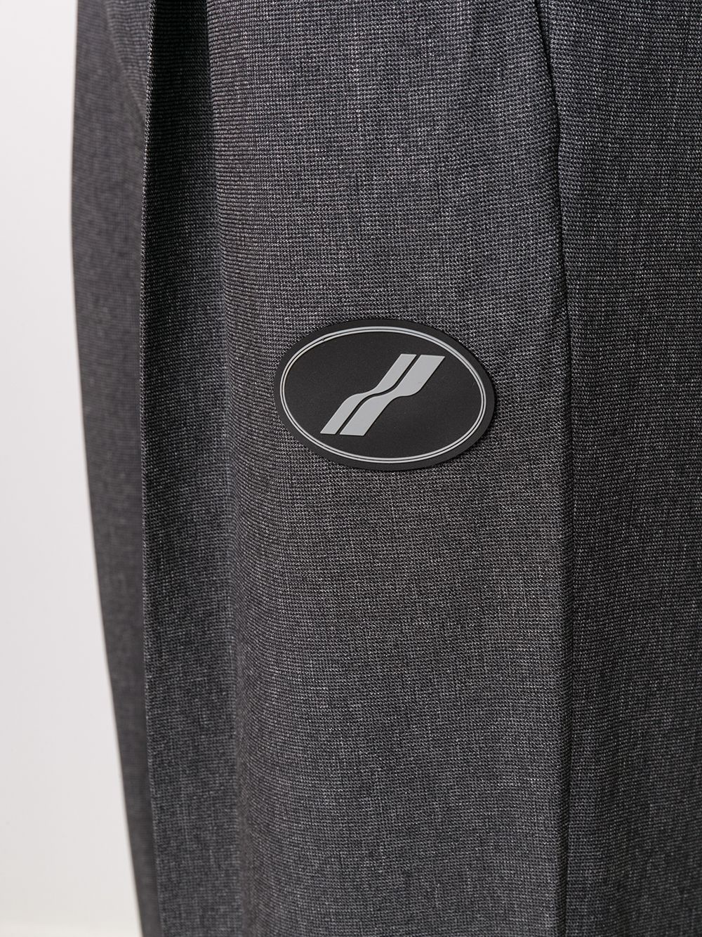 logo-patch wide trousers - 5