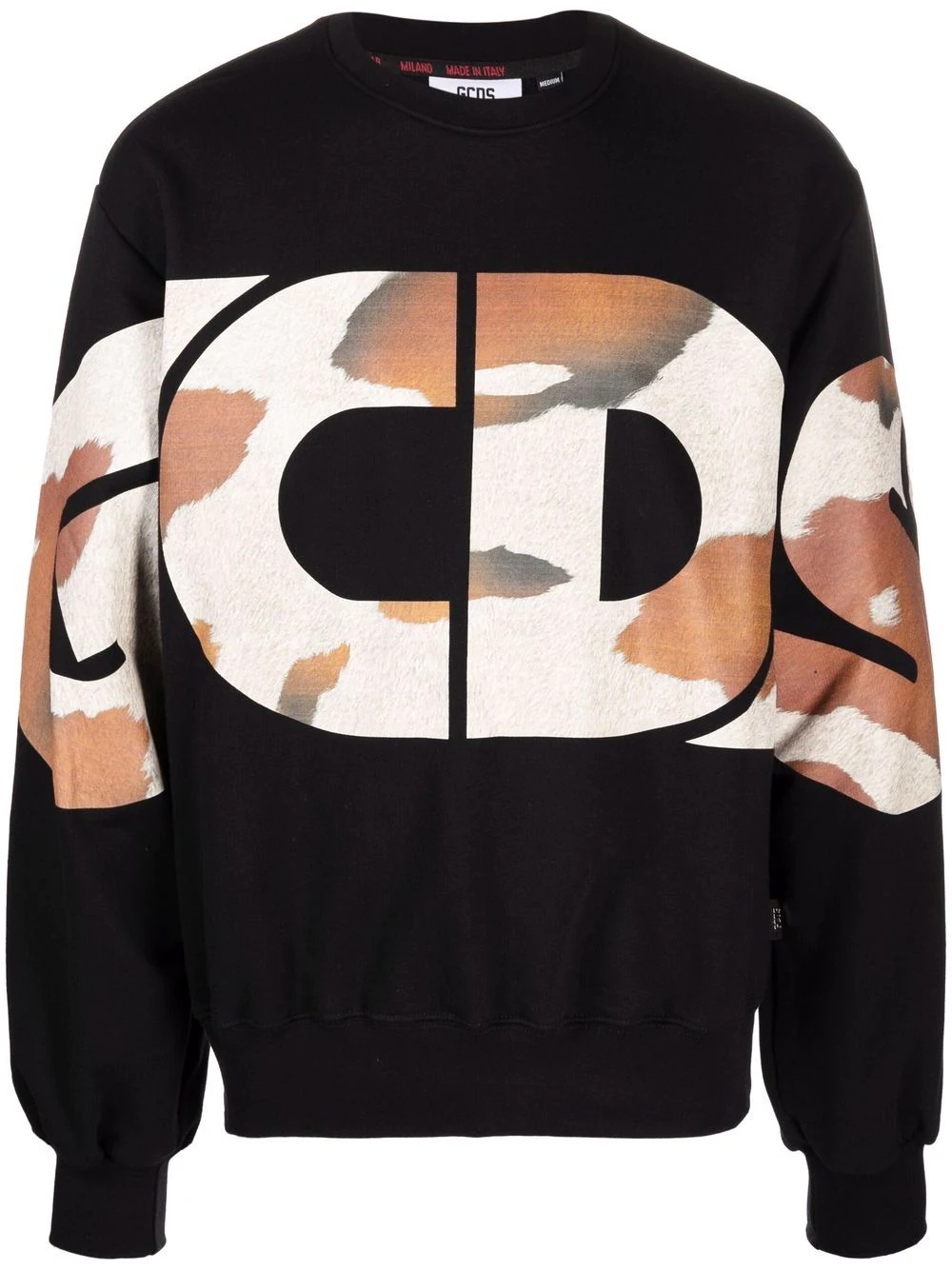 camouflage logo print sweatshirt - 1