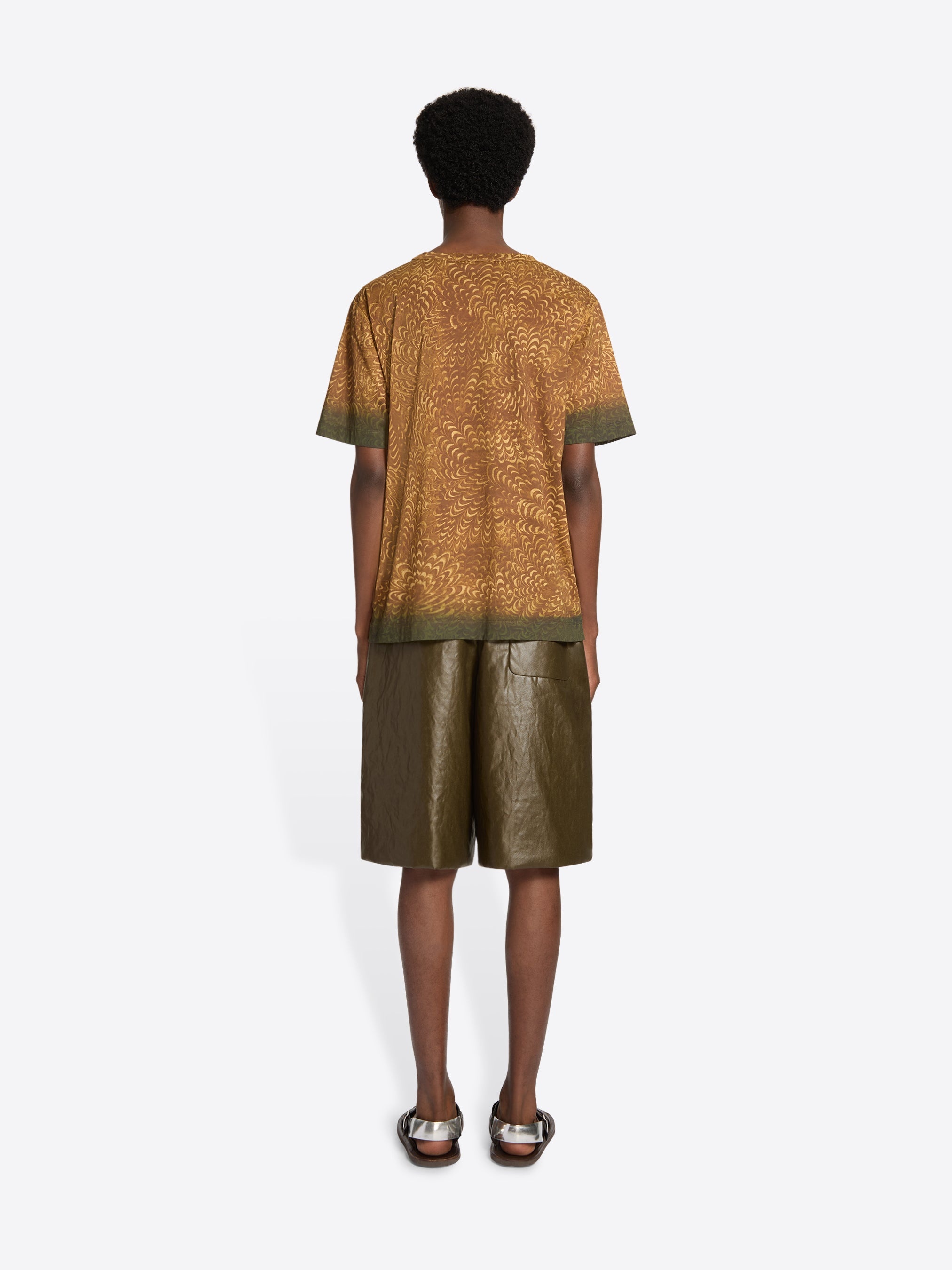 PRINTED COTTON TEE - 4