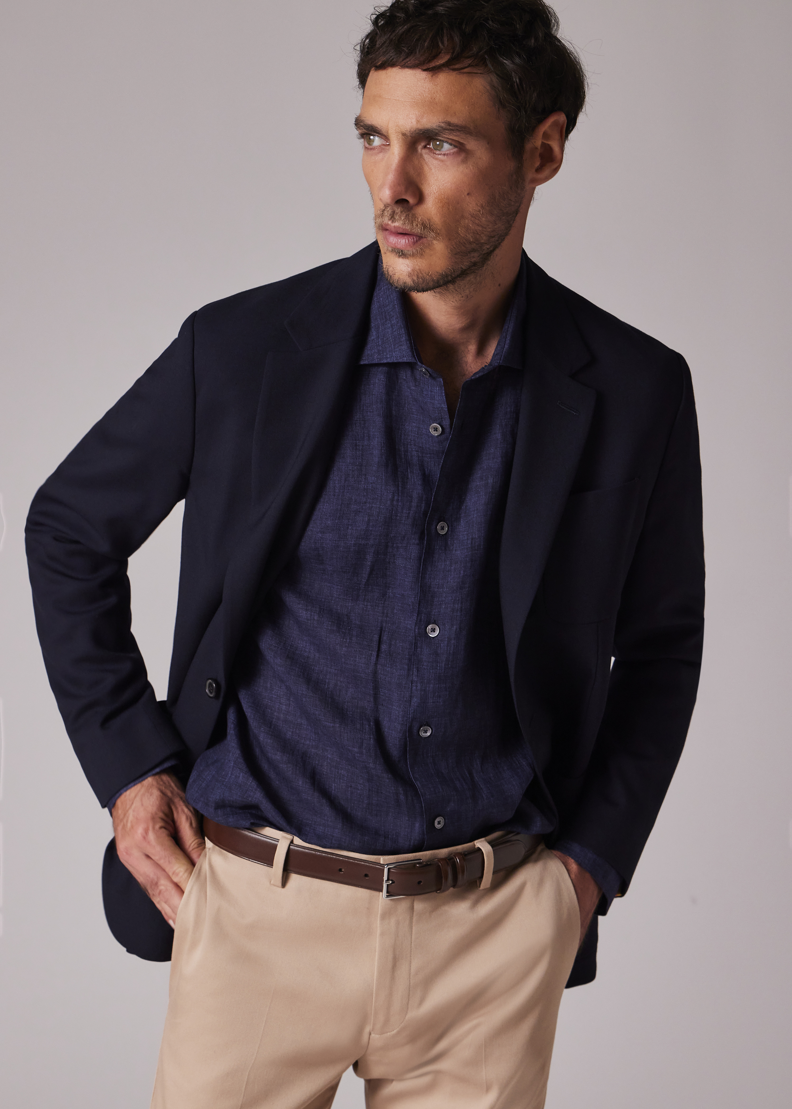 Tailored-Fit Patch-Pocket Unlined Blazer - 8