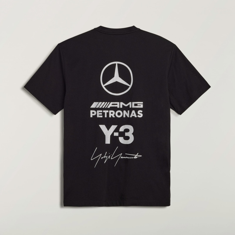 Y-3 MERCEDES LOGO STACK SHORT SLEEVE TEE 3