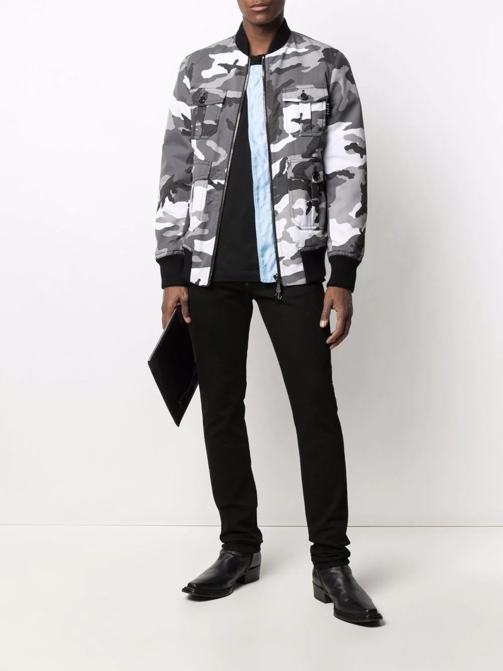 Iconic Plein camouflage-print bomber jacket - 2