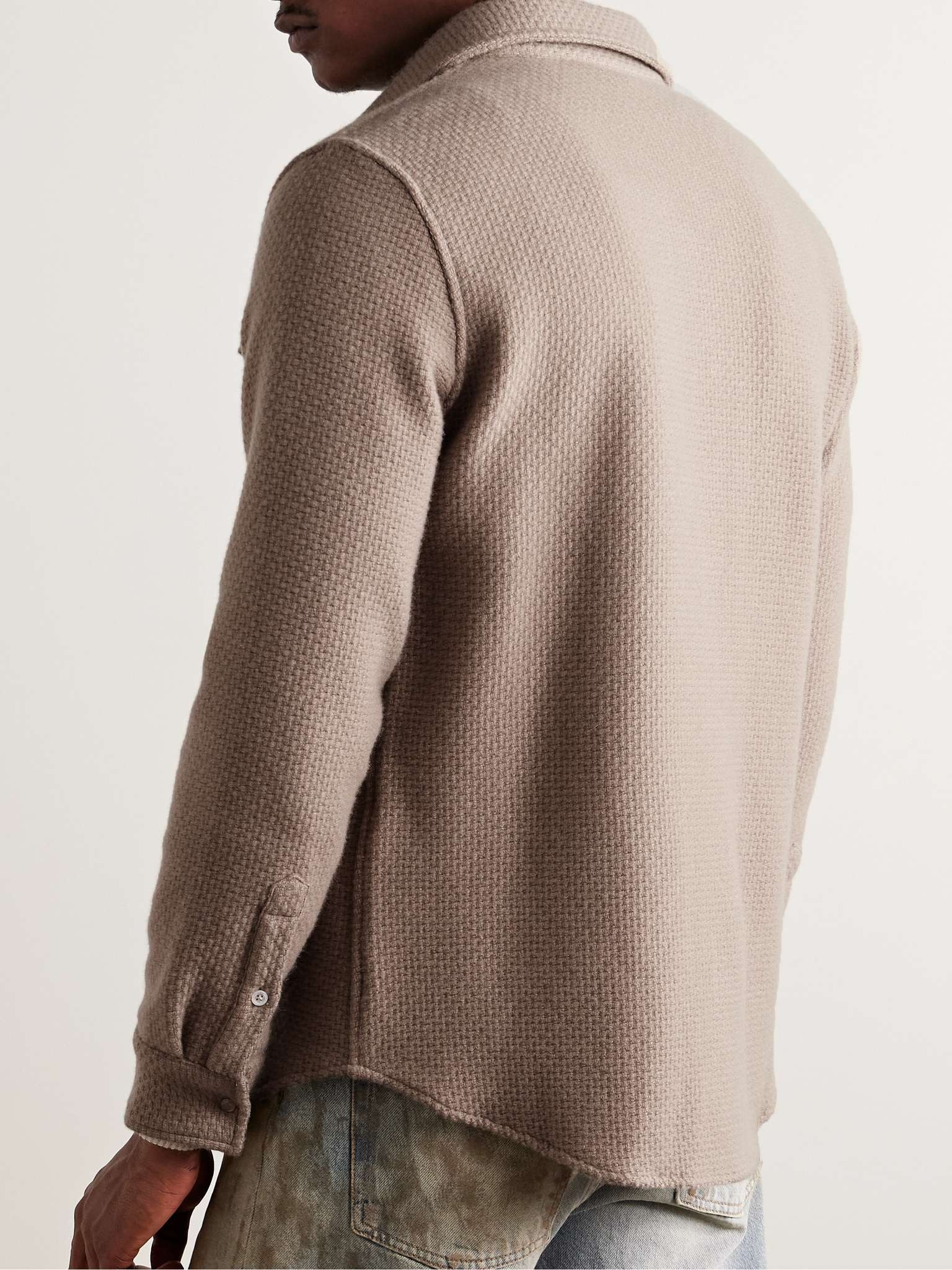 Waffle-Knit Cashmere Shirt - 3