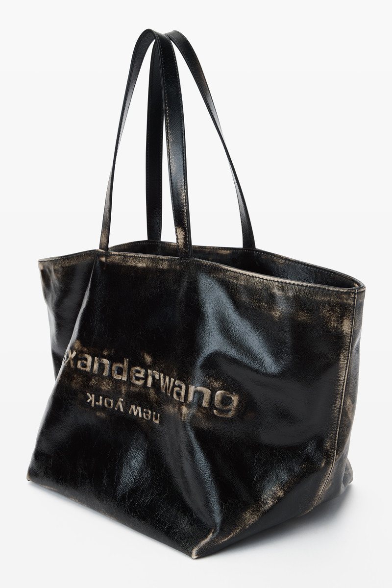 Alexander Wang punch tote bag in brushed-effect leather outlook