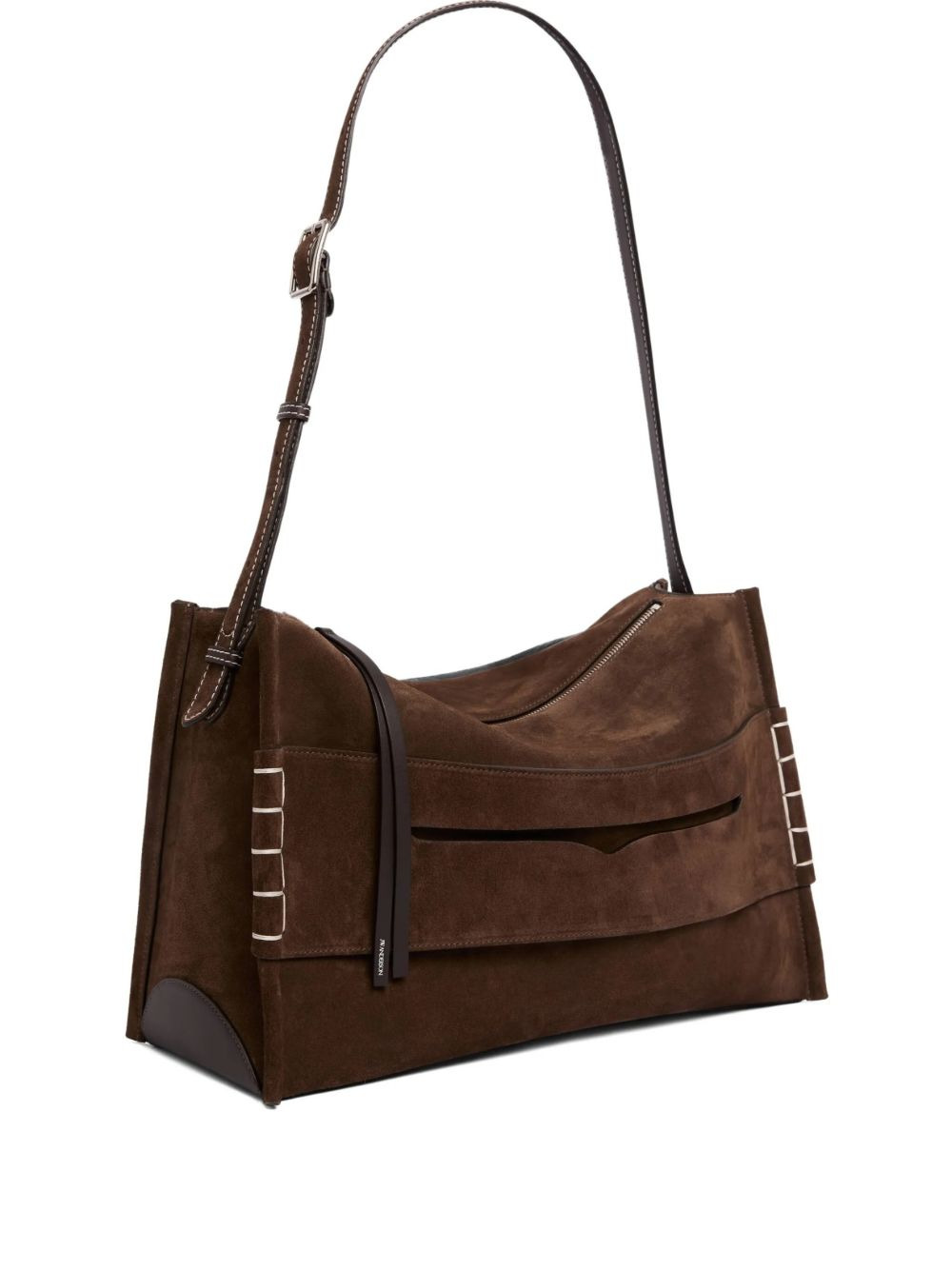 Messenger leather shoulder bag - 3
