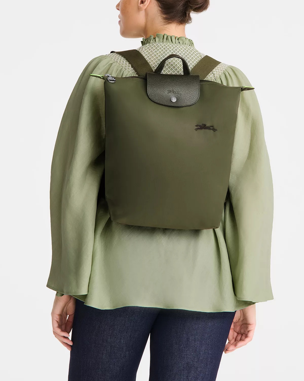 Le Pliage Green Medium Backpack - 2