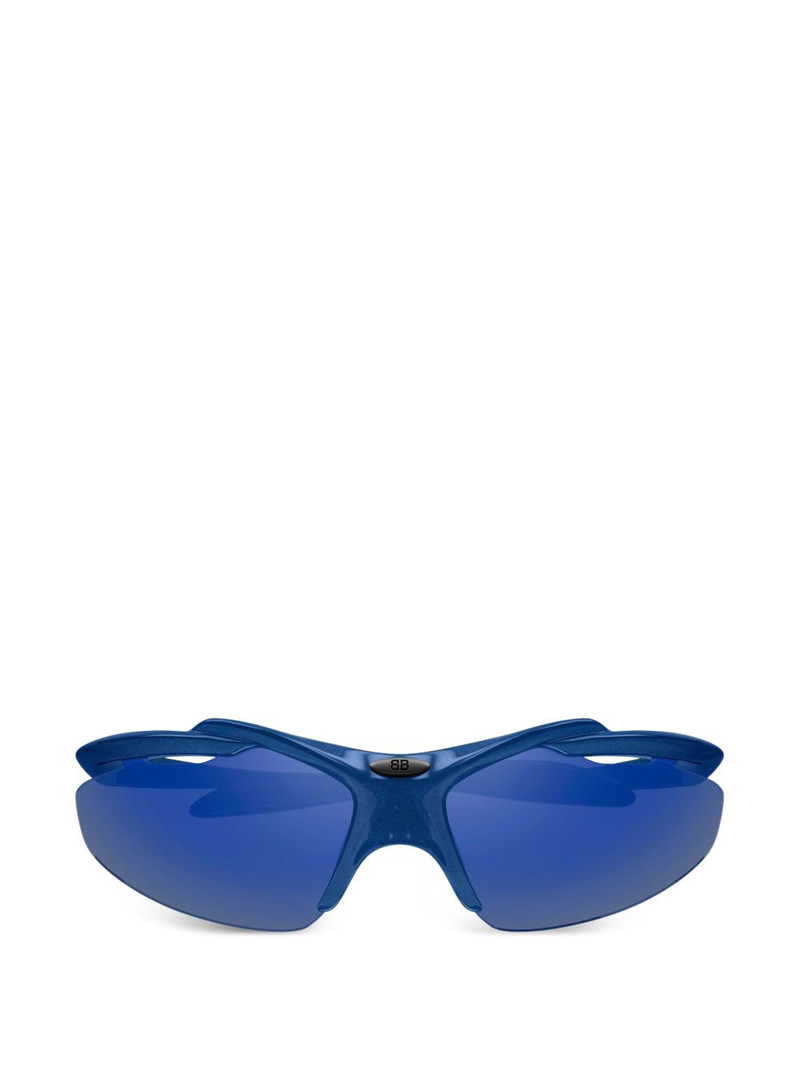 wrap-around oval-frame sunglasses 1
