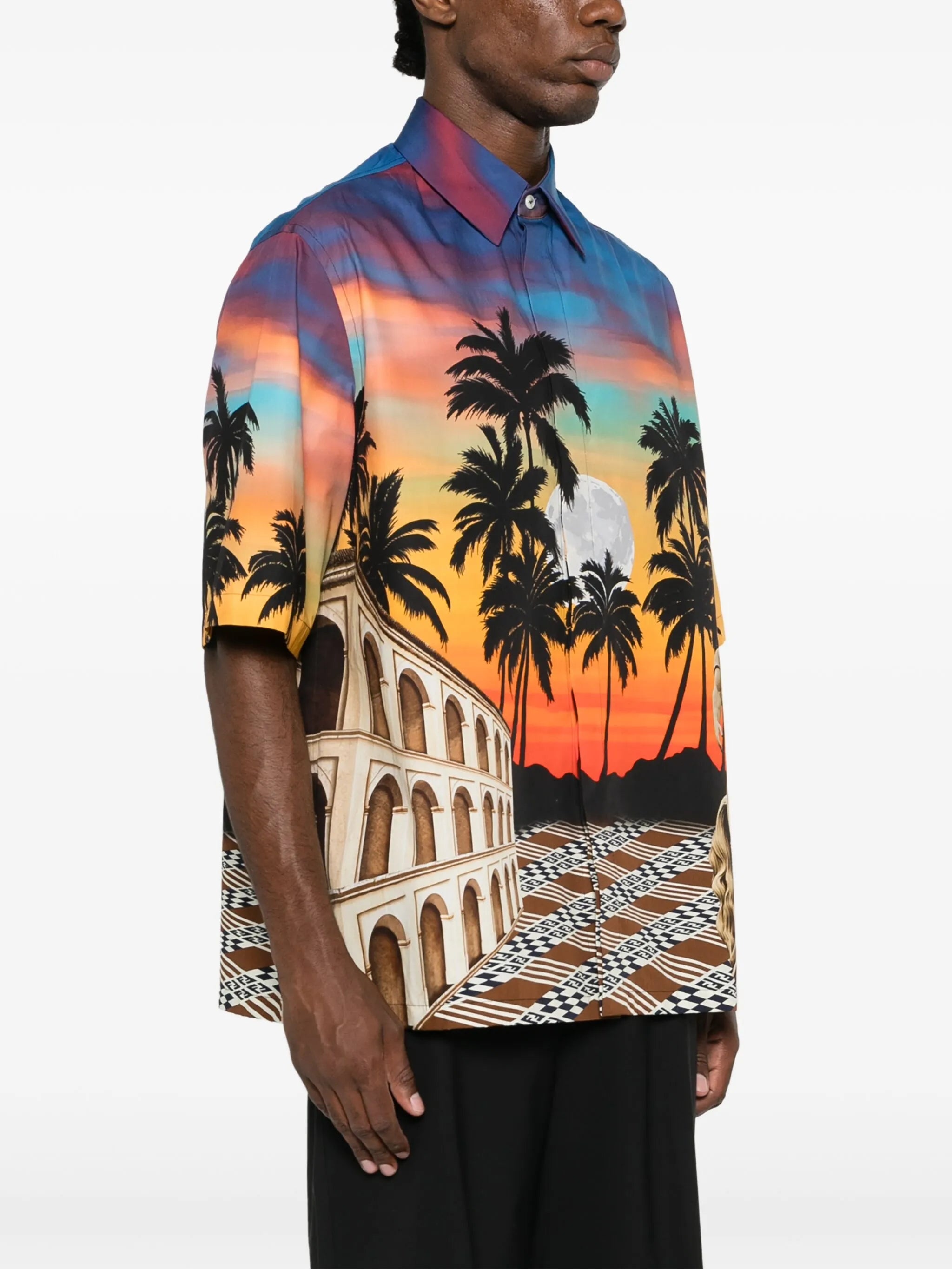 Graphic-print Poplin Shirt - 5