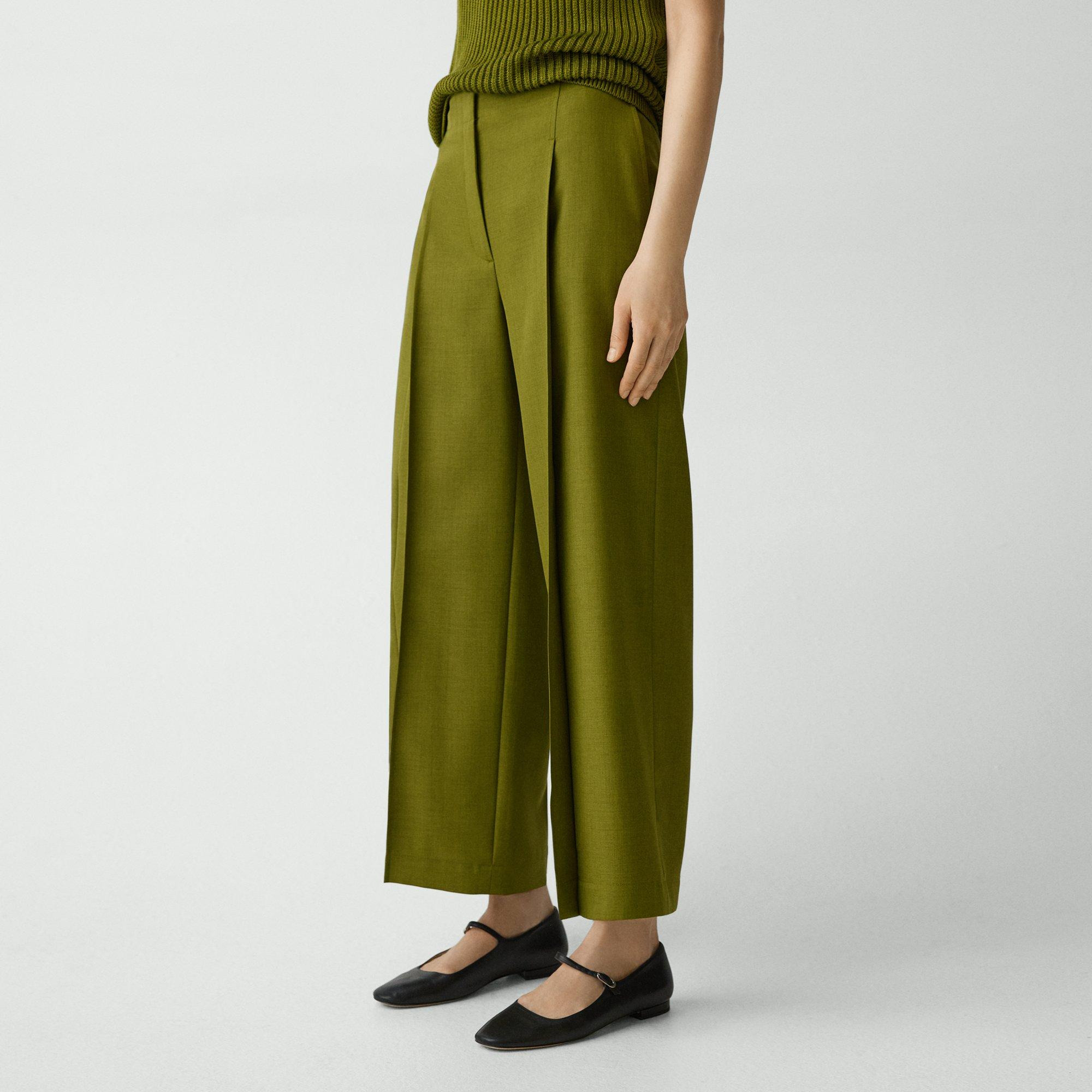 Deep Pleat Pant in City Twill - 5