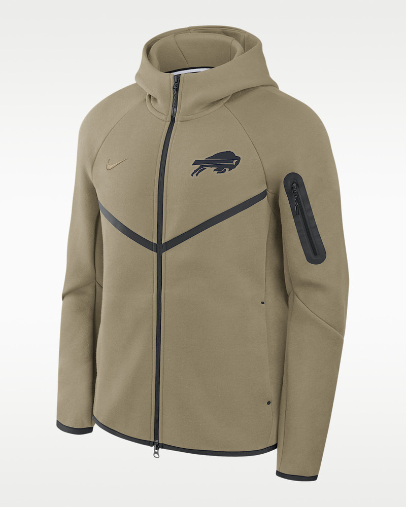 Buffalo Bills Tech Fleece Windrunner Men's Nike NFL Full-Zip Hooded Jacket 1