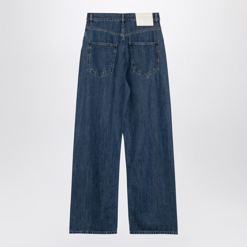Valentino Blue Wide Denim Jeans Women - 2