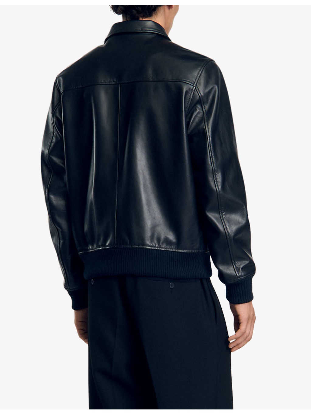 Relaxed-fit leather jacket - 4