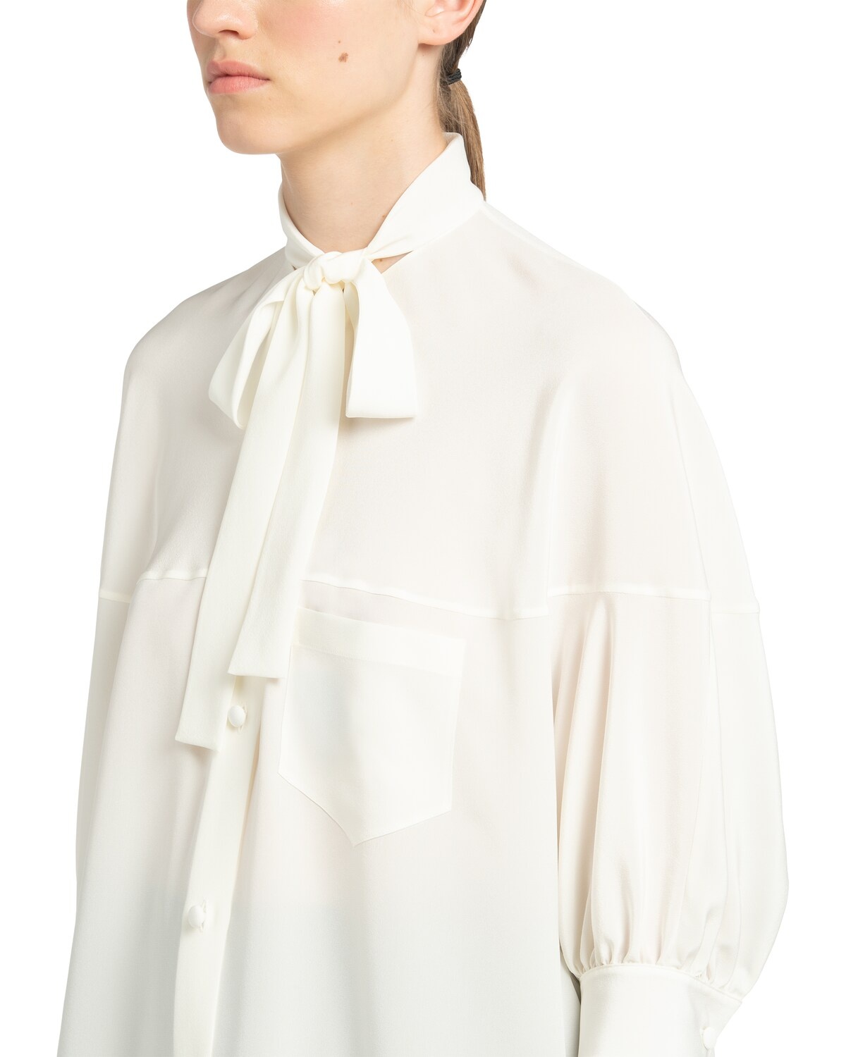 Crêpe de chine blouse - 5