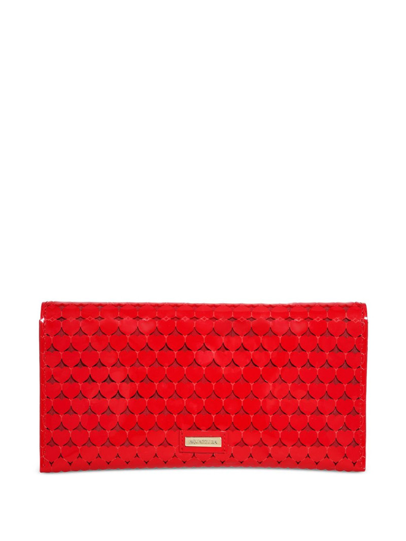 AQUAZZURA Amourose heart-pattern clutch bag outlook