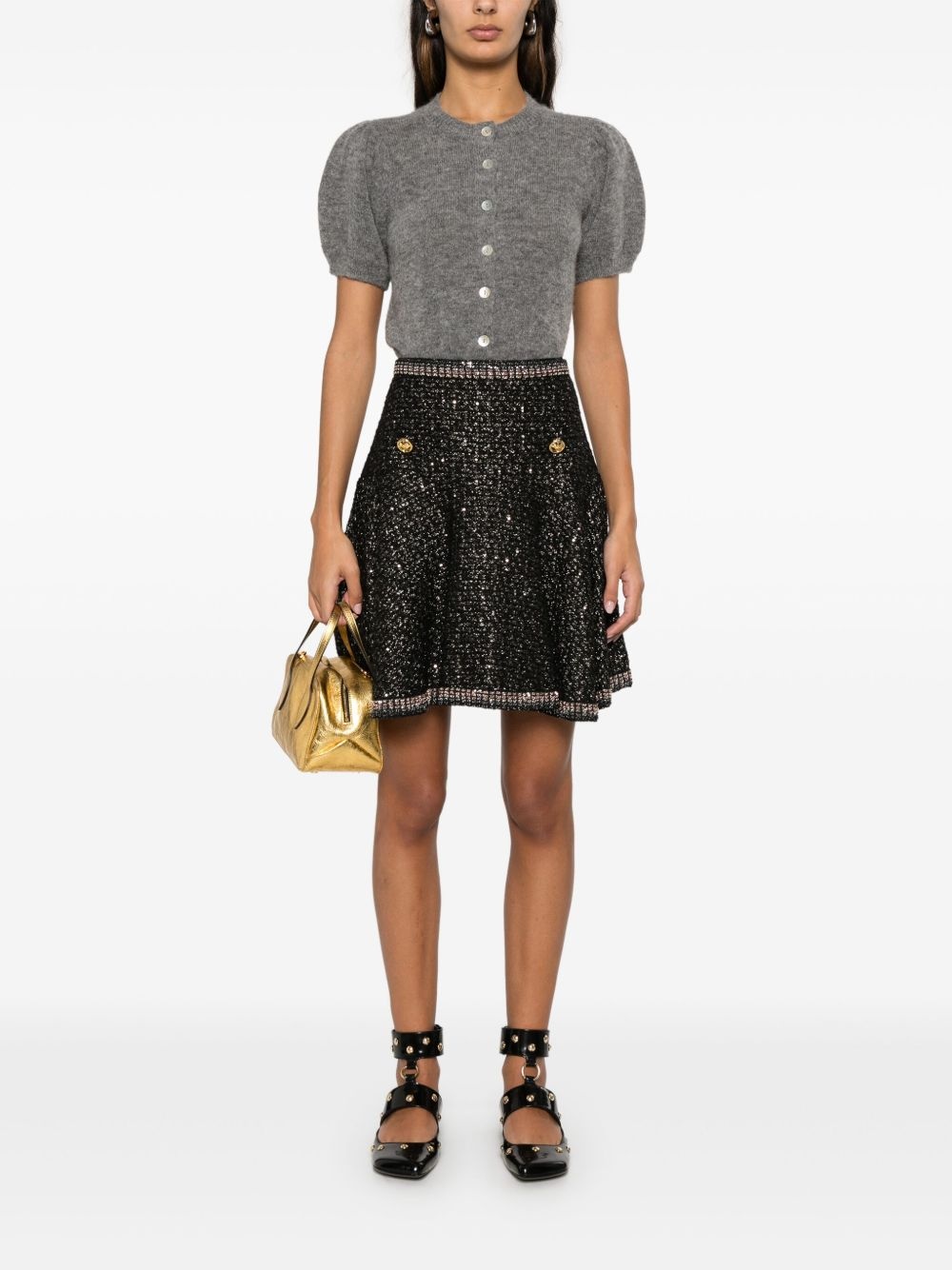 tweed mini skirt - 2
