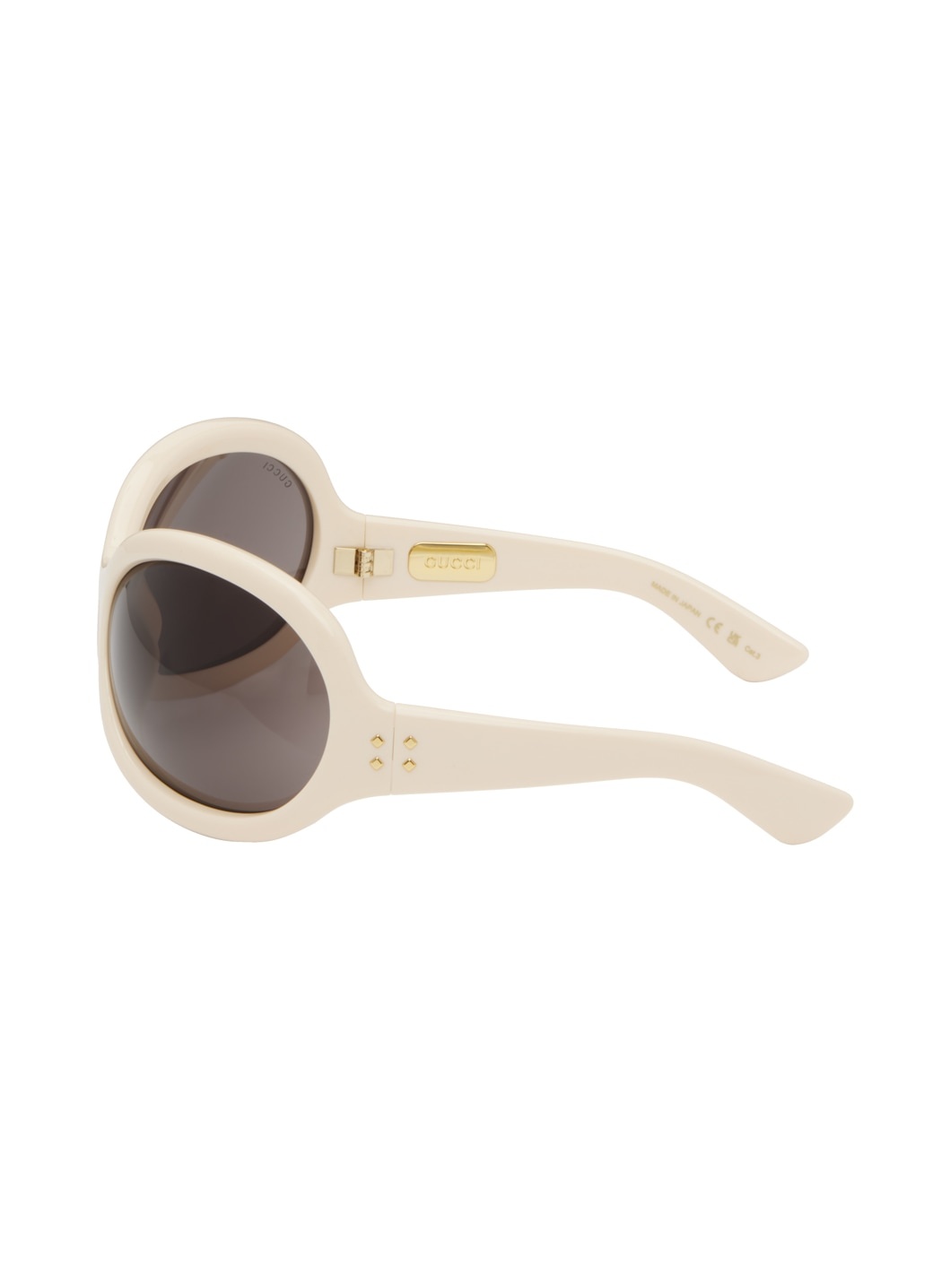 Off-White Oval Sunglasses - 3